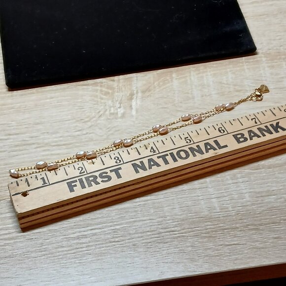 Mattel Barbie Pink with Gold Tone Necklace/Choker Vintage Jewelry #94 - Picture 3 of 7